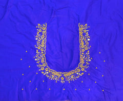 NR1150IB - Ink Blue Colour Maggam Work Blouse