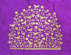 NR398PR - Purple Colour  Computer Work Blouse