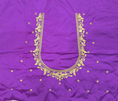 NR398PR - Purple Colour  Computer Work Blouse