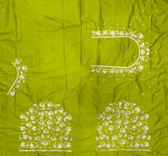NR399MD - Mahendi Colour  Computer Work Blouse