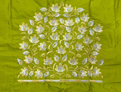 NR399MD - Mahendi Colour  Computer Work Blouse