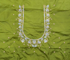 NR399MD - Mahendi Colour  Computer Work Blouse