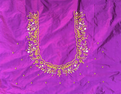 NR1150PR - Purple Colour Maggam Work Blouse