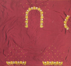NR850DM - Dark Maroon Colour Maggam Work Blouse