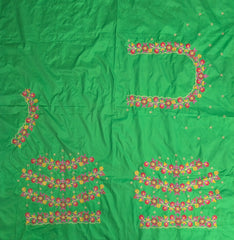 NR480PG - Parrot Green Colour Computer Multi Work Blouse