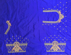 NR995B -Ink Blue Colour Computer Maggam Work Blouse