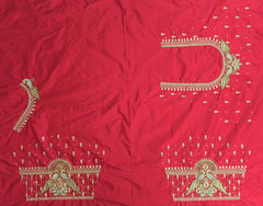 NR995R -Red Colour Computer Maggam Work Blouse