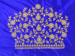 NR396IB -Ink Blue Colour Computer Work Blouse