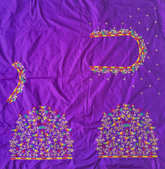 NR475V -Violet Colour  Computer Multi Work Blouse