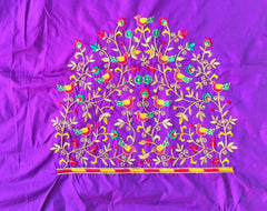 NR475V -Violet Colour  Computer Multi Work Blouse
