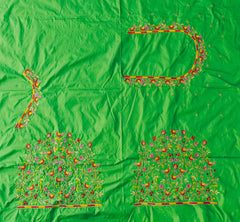 NR475PG - Parrot Green Colour  Computer Multi Work Blouse