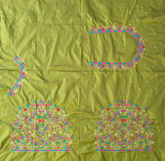 NR475MG - Mahendi Green Colour  Computer Multi Work Blouse