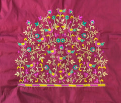 NR475M - Maroon Colour  Computer Multi Work Blouse