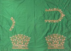 NR1298G - Green Colour Computer Maggam Work Blouse