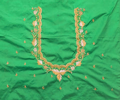 NR1298G - Green Colour Computer Maggam Work Blouse