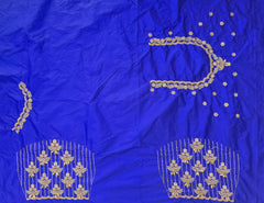 NR990IB - Ink Blue Colour Computer Maggam Work Blouse