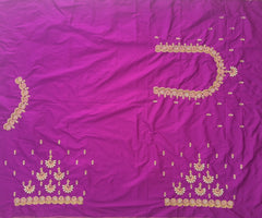 NR849MP- Magenta Pink Colour Computer Maggam Work Blouse