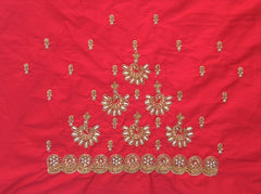 NR849MR- Mirchi Red Colour Computer Maggam Work Blouse