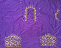 NR1148V - Violet  Colour Maggam Work Blouse