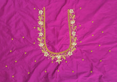 NR1148MP - Magenta Pink Colour Maggam Work Blouse