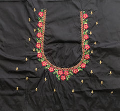 NR485BL - Black Colour Computer Multi Work Blouse