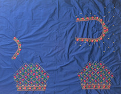 NR485B - Blue Colour Computer Multi Work Blouse