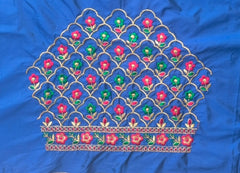 NR485B - Blue Colour Computer Multi Work Blouse