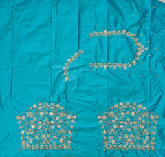 NR1299SG - Sea Green Colour Computer Maggam Work Blouse