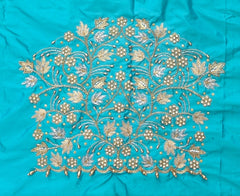NR1299SG - Sea Green Colour Computer Maggam Work Blouse