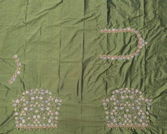 NR1299MG  Mahendi Green  Colour Computer Maggam Work Blouse
