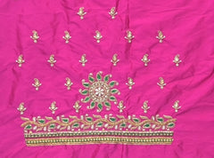 NR885P - Pink Colour Computer Maggam Work Blouse
