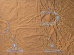 NR885MY - Mustard Yellow ( Gandham) Colour Computer Maggam Work Blouse