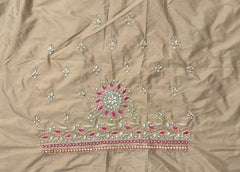 NR885GD - Gold Colour Computer Maggam Work Blouse