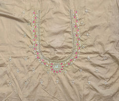 NR885GD - Gold Colour Computer Maggam Work Blouse