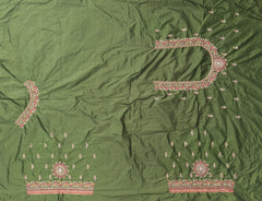 NR885MG - Mahendi Green Colour Computer Maggam Work Blouse