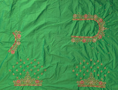 NR890PG - Parrot Green Colour Computer Maggam Work Blouse