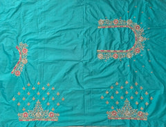 NR890SG - Sea Green Colour Computer Maggam Work Blouse