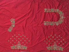NR890R - Red Colour Computer Maggam Work Blouse