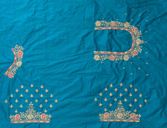 NR890RG - Rama Green Colour Computer Maggam Work Blouse