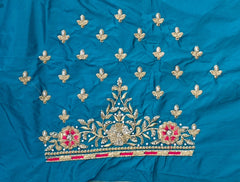 NR890RG - Rama Green Colour Computer Maggam Work Blouse