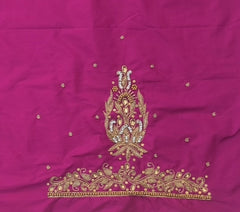 NR839MP - Magenta Pink Colour Maggam Work Blouse