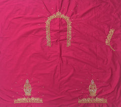 NR839TP - Tomato Pink Colour Maggam Work Blouse