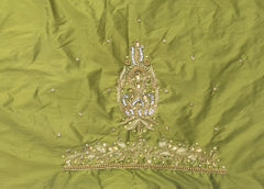 NR839MG - Mahendi Green Colour Maggam Work Blouse