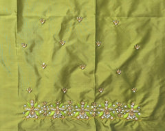NR728MD - Mahendi Colour Maggam Work Blouse