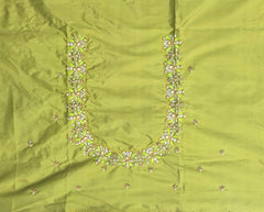 NR728MD - Mahendi Colour Maggam Work Blouse