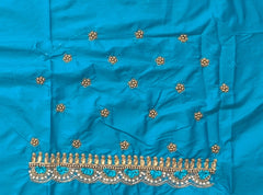 NR769SB -Sky  Blue Colour Maggam Work Blouse