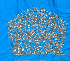NR1150SB - Sky  Blue Colour Maggam Work Blouse
