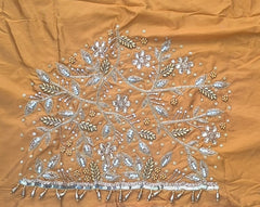 NR1250MY - Mustard Yellow (Gandham) Colour Maggam Work Blouse