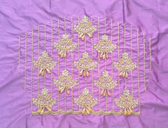 NR990LV-  Lavender Colour Computer Maggam Work Blouse