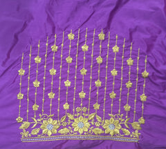 NR404PR -Purple Colour Computer Work Blouse